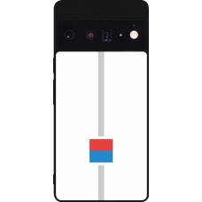 Coque Google Pixel 6 Pro - Silicone rigide noir Canton TI blanc