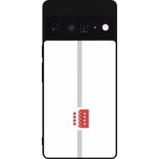 Coque Google Pixel 6 Pro - Silicone rigide noir Canton VS blanc