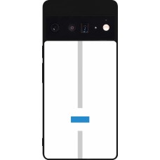Google Pixel 6 Pro Case Hülle - Silikon schwarz Kanton ZG weiss
