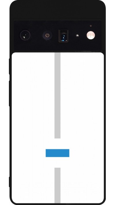 Google Pixel 6 Pro Case Hülle - Silikon schwarz Kanton ZG weiss
