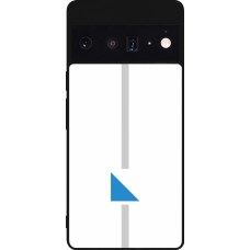 Coque Google Pixel 6 Pro - Silicone rigide noir Canton ZH blanc