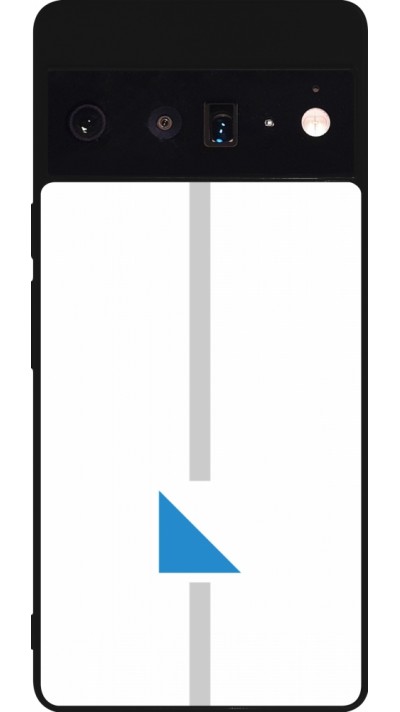 Google Pixel 6 Pro Case Hülle - Silikon schwarz Kanton ZH weiss