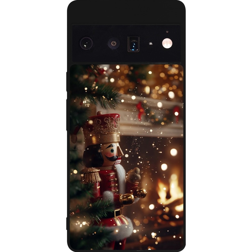 Coque Google Pixel 6 Pro - Silicone rigide noir Christmas 25 Xmas Nutcracker