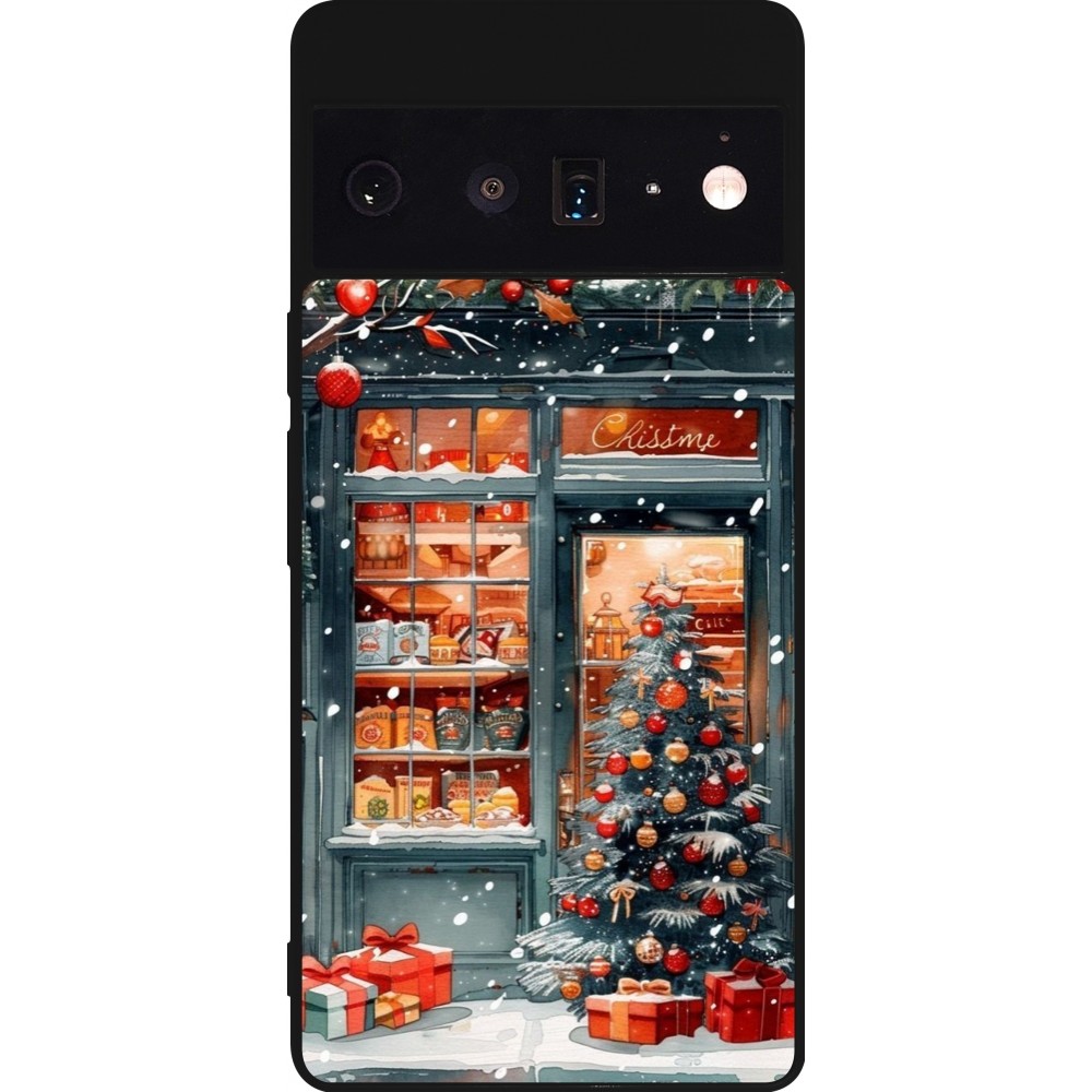 Coque Google Pixel 6 Pro - Silicone rigide noir Christmas 25 Xmas Shop