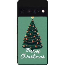 Coque Google Pixel 6 Pro - Silicone rigide noir Christmas 25 Xmas Tree
