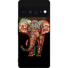Coque Google Pixel 6 Pro - Silicone rigide noir Elephant 02