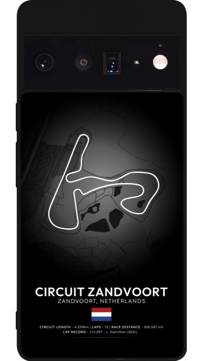 Coque Google Pixel 6 Pro - Silicone rigide noir F1 Track 2025 Netherlands