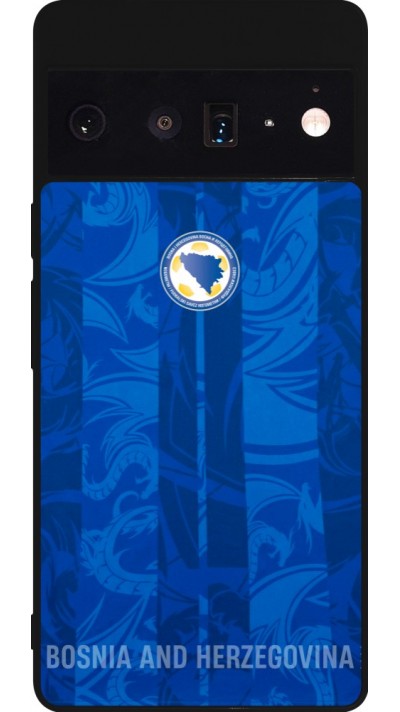 Google Pixel 6 Pro Case Hülle - Silikon schwarz Bosnien und Herzegowina 2026 personalisierbares Fussballtrikot