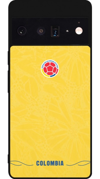 Google Pixel 6 Pro Case Hülle - Silikon schwarz Kolumbien 2026 personalisierbares Fussballtrikot