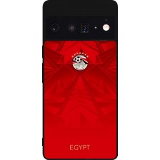 Google Pixel 6 Pro Case Hülle - Silikon schwarz Ägypten 2026 personalisierbares Fussballtrikot