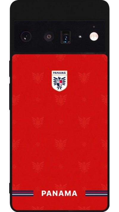 Google Pixel 6 Pro Case Hülle - Silikon schwarz Panama 2026 personalisierbares Fussballtrikot