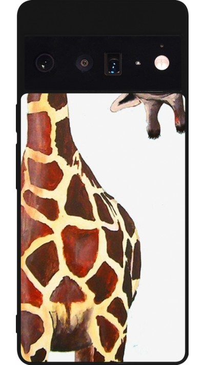 Coque Google Pixel 6 Pro - Silicone rigide noir Giraffe Fit