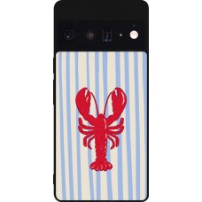 Coque Google Pixel 6 Pro - Silicone rigide noir Red lobster 2026