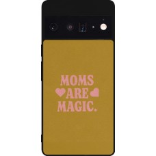 Google Pixel 6 Pro Case Hülle - Silikon schwarz Mom 2026 Are Magic