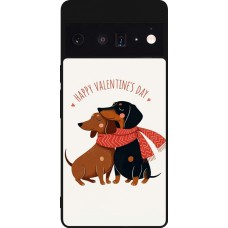 Google Pixel 6 Pro Case Hülle - Silikon schwarz Saint Valentines Day 26 Happy Valentine