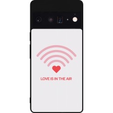 Coque Google Pixel 6 Pro - Silicone rigide noir Saint Valentines Day 26 Love is in the air