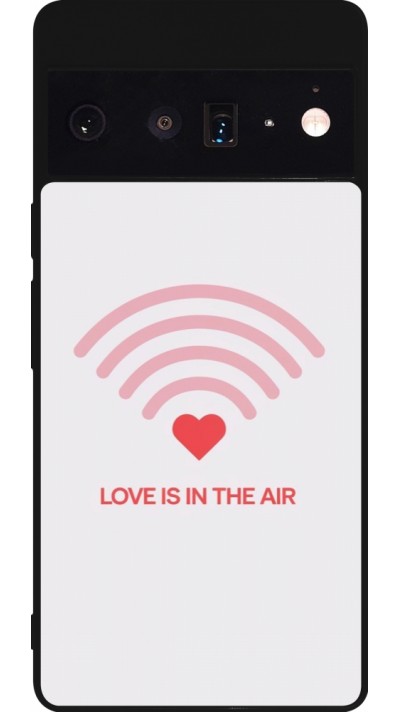 Google Pixel 6 Pro Case Hülle - Silikon schwarz Saint Valentines Day 26 Love is in the air