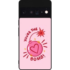 Coque Google Pixel 6 Pro - Silicone rigide noir Saint Valentines Day 26 You are the bomb