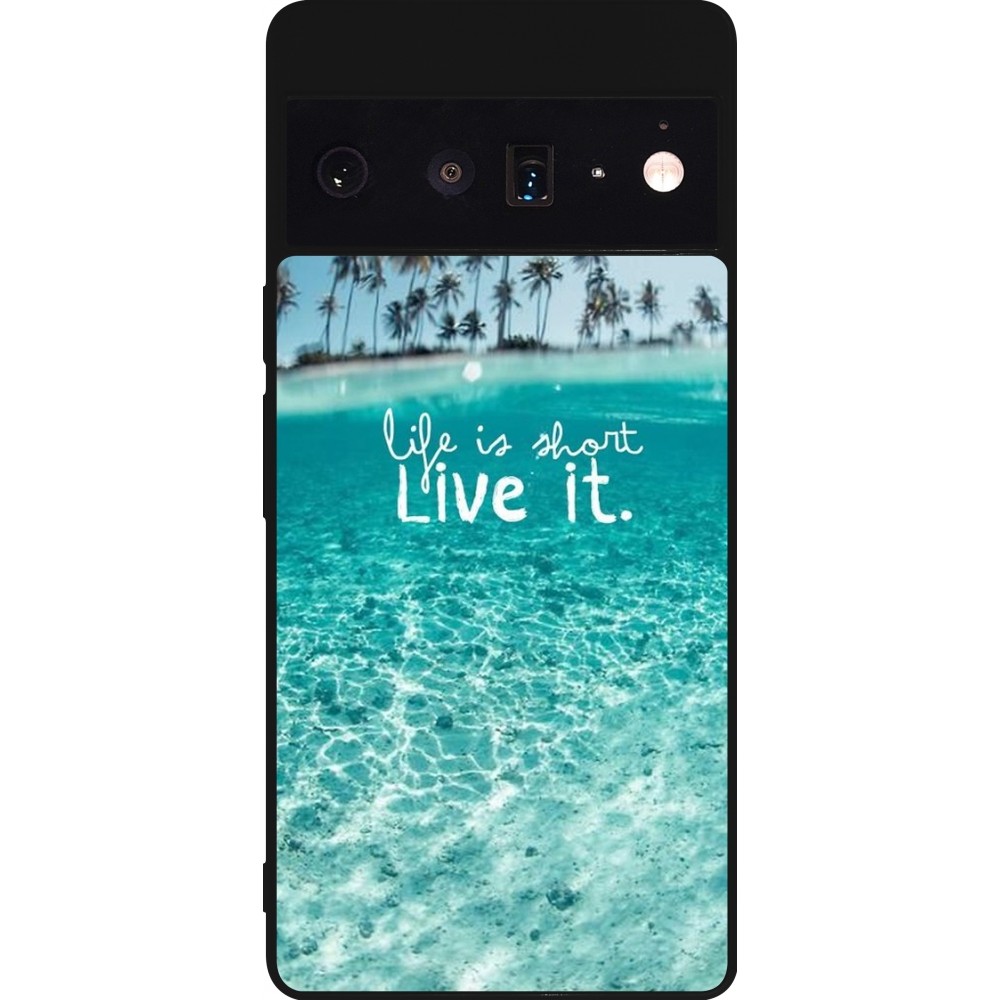Coque Google Pixel 6 Pro - Silicone rigide noir Summer 18 24