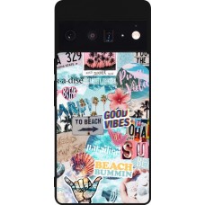 Google Pixel 6 Pro Case Hülle - Silikon schwarz Summer 20 collage