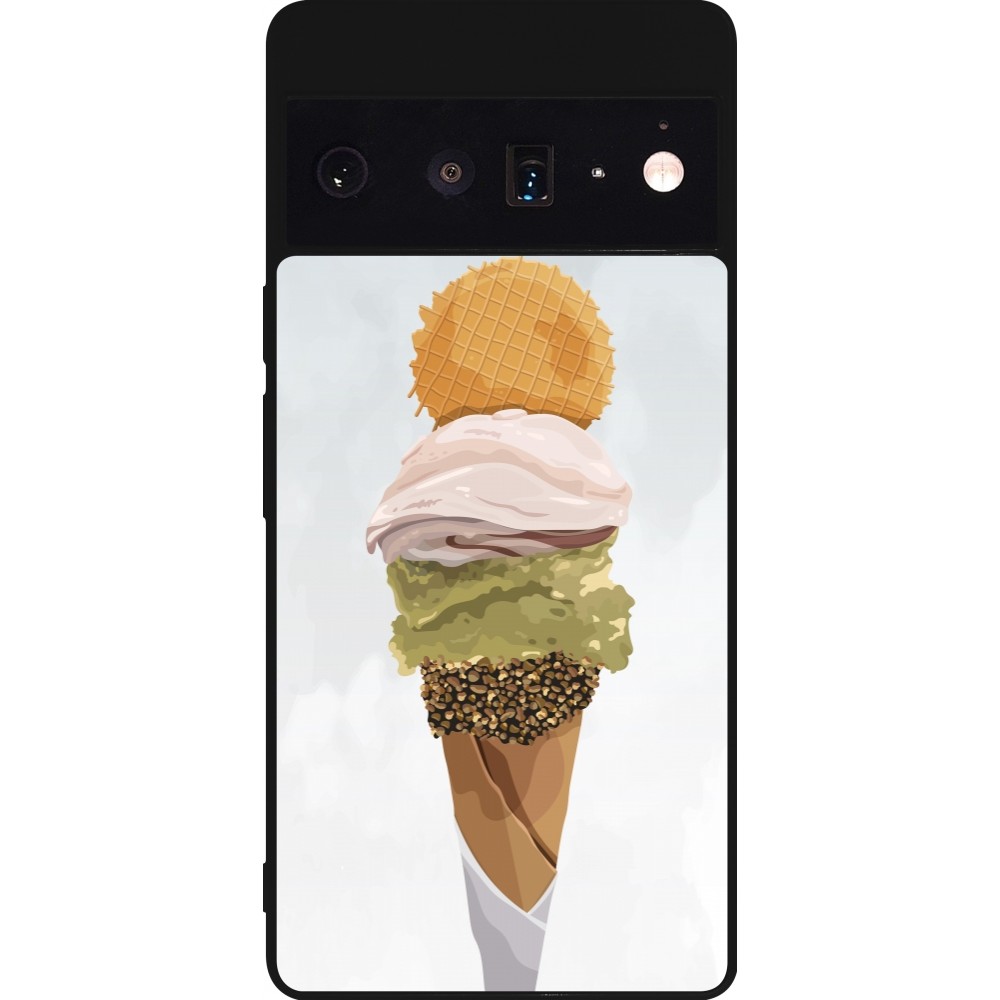 Google Pixel 6 Pro Case Hülle - Silikon schwarz Summer 2025 Cornet
