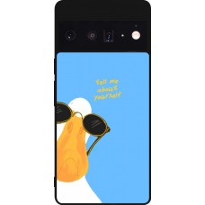 Coque Google Pixel 6 Pro - Silicone rigide noir Tell me about yourself Summer 2026