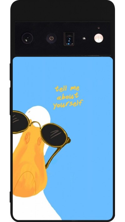Coque Google Pixel 6 Pro - Silicone rigide noir Tell me about yourself Summer 2026