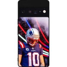 Coque Google Pixel 6 Pro - Silicone rigide noir Super Bowl 26 Patriots 3