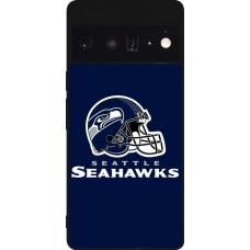 Google Pixel 6 Pro Case Hülle - Silikon schwarz Super Bowl 26 Seattle 3
