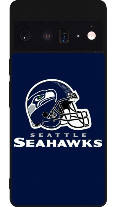 Google Pixel 6 Pro Case Hülle - Silikon schwarz Super Bowl 26 Seattle 3