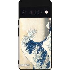 Coque Google Pixel 6 Pro - Silicone rigide noir Tableau art - La Grande Vague de Kanagawa - Hokusai