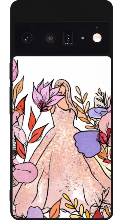 Google Pixel 6 Pro Case Hülle - Silikon schwarz Taylor Swift Sketch - White
