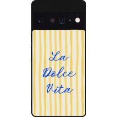 Google Pixel 6 Pro Case Hülle - Silikon schwarz The good life 2026