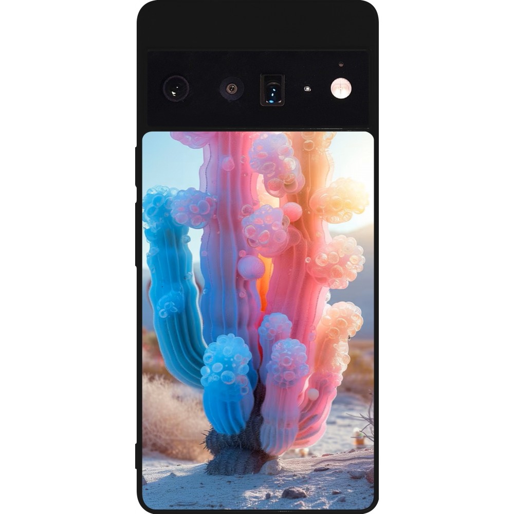 Google Pixel 6 Pro Case Hülle - Silikon schwarz Artificial vegetation 2025