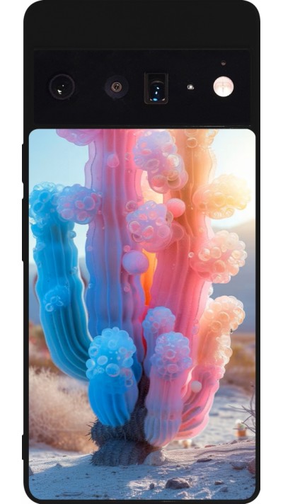 Google Pixel 6 Pro Case Hülle - Silikon schwarz Artificial vegetation 2025