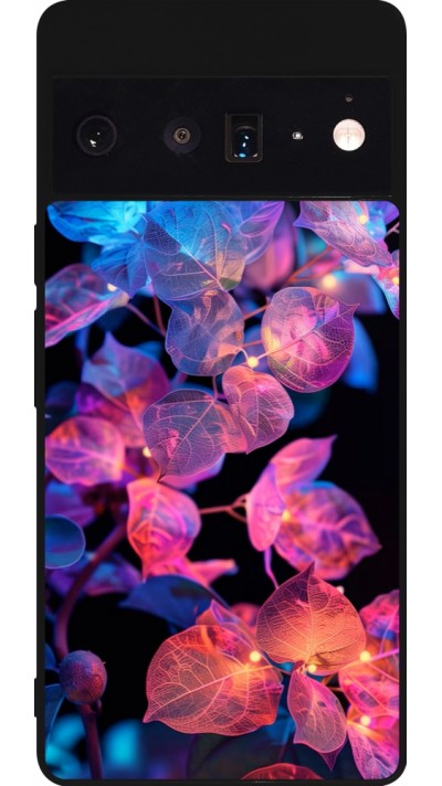 Google Pixel 6 Pro Case Hülle - Silikon schwarz Artificial vegetation 2025