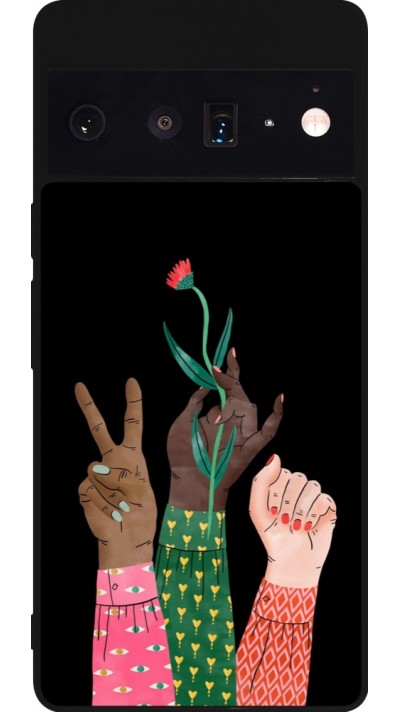 Google Pixel 6 Pro Case Hülle - Silikon schwarz Womens day 2026 2