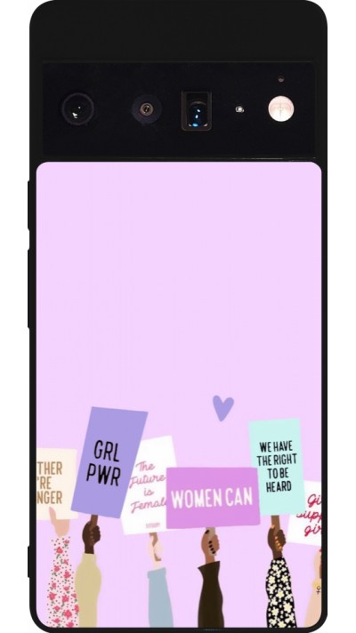 Google Pixel 6 Pro Case Hülle - Silikon schwarz Womens day 2026 9