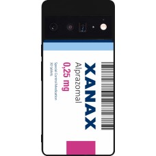 Coque Google Pixel 6 Pro - Silicone rigide noir Xanax Alprazolam 2025