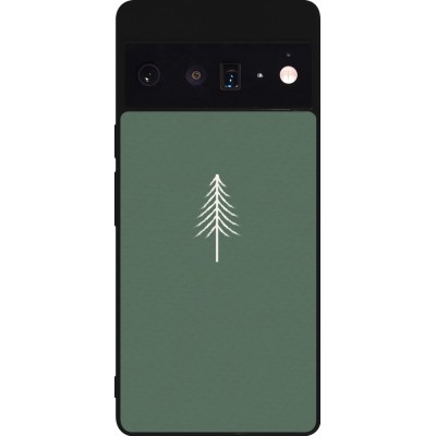Google Pixel 6 Pro Case Hülle - Silikon schwarz Christmas 22 minimalist tree