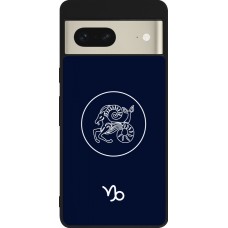 Google Pixel 7 Case Hülle - Silikon schwarz Astrologie Steinbock
