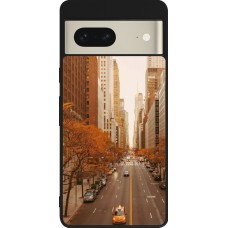 Coque Google Pixel 7 - Silicone rigide noir Autumn 2024 New York city
