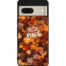Coque Google Pixel 7 - Silicone rigide noir Autumn 25 Autumn vibes