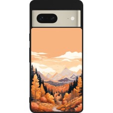 Coque Google Pixel 7 - Silicone rigide noir Autumn 25 Mountains