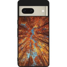Coque Google Pixel 7 - Silicone rigide noir Autumn 25 Trees