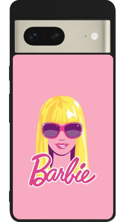Coque Google Pixel 7 - Silicone rigide noir Barbie Head