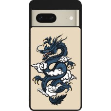 Google Pixel 7 Case Hülle - Silikon schwarz Blue Dragon Tattoo