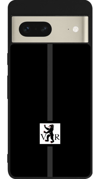 Coque Google Pixel 7 - Silicone rigide noir Canton AR noir