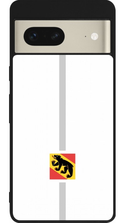 Coque Google Pixel 7 - Silicone rigide noir Canton BE blanc