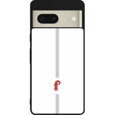 Coque Google Pixel 7 - Silicone rigide noir Canton BL blanc